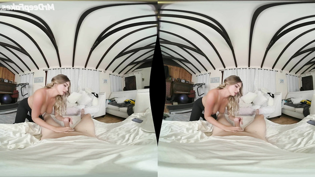 Addison Rae makes nice blowjob and handjob in VR deepfake porn tape