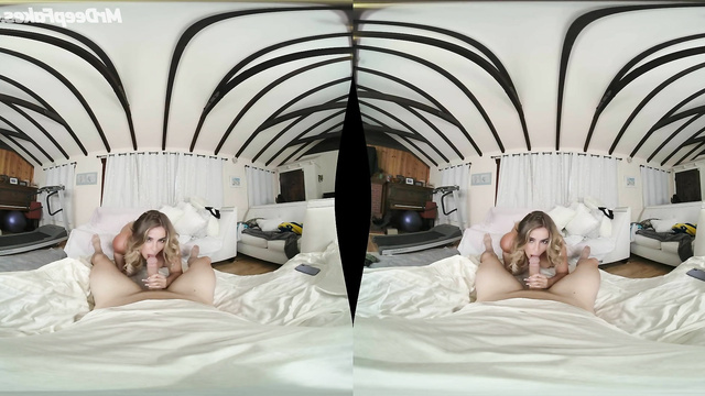 Addison Rae makes nice blowjob and handjob in VR deepfake porn tape