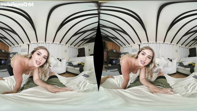 Addison Rae makes nice blowjob and handjob in VR deepfake porn tape