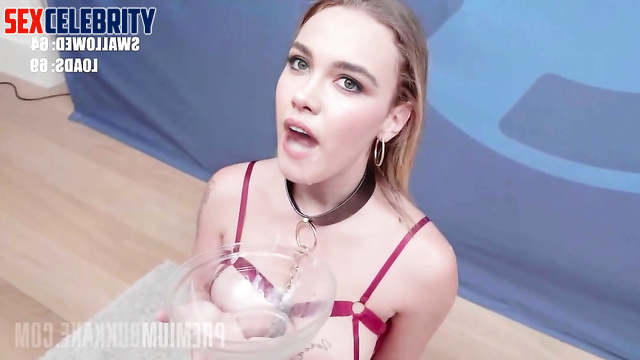 Face swap Florence Pugh receiving sperm to her mouth [NSFW] [PREMIUM]