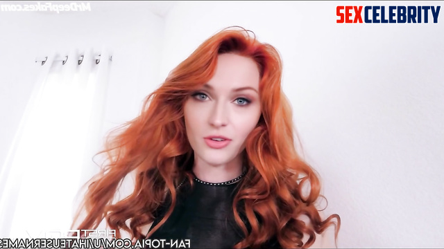 AI Sophie Turner drools at the thought of cock