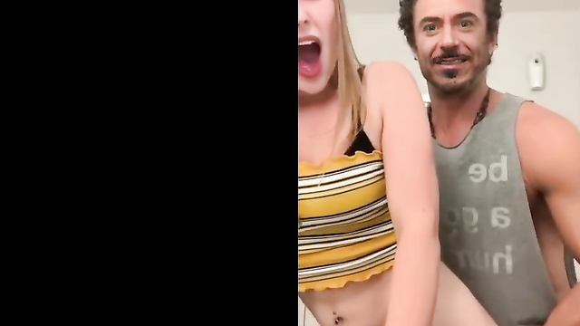 Robert Downey Jr. shoves his dick up Billie Eilish's ass [DeepFake]