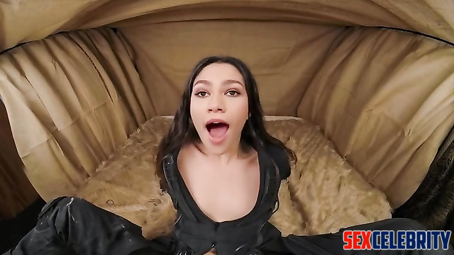 DeepFake Zendaya gets pov fucked in a tent