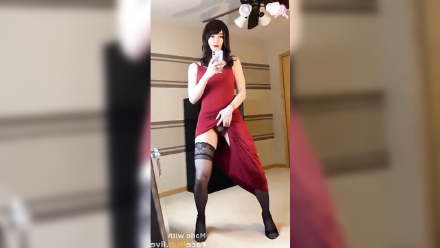 Li Bingbing as Ada Wong jacking off in front of the mirror