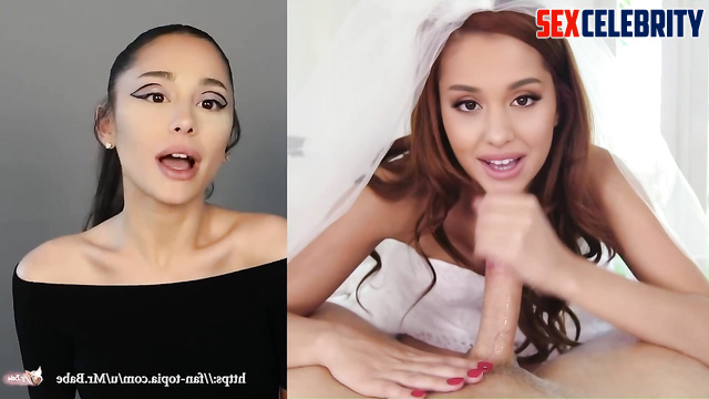 Hot bride Ariana Grande sucked dick in wedding dress, fake [PREMIUM]