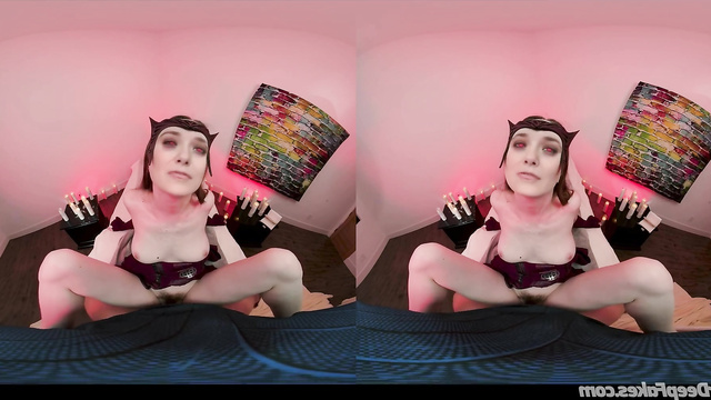 VR porn with Scarlet Witch (Elizabeth Olsen)