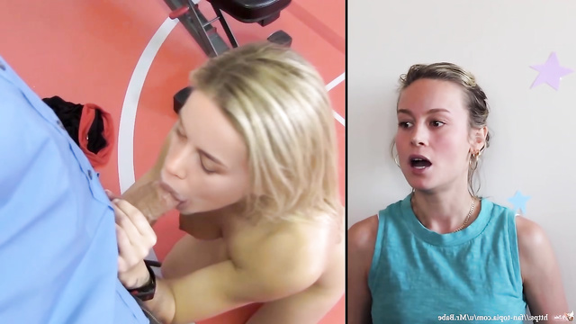 Brie Larson likes sex after workouts (cum on face), deepfake [PREMIUM]