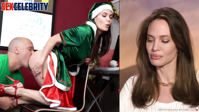 Big tits christmas elf fucked hard - ai Angelina Jolie [PREMIUM]