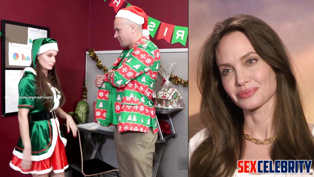 Big tits christmas elf fucked hard - ai Angelina Jolie [PREMIUM]