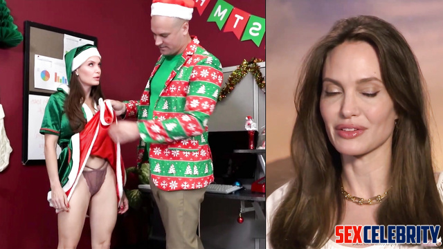 Big tits christmas elf fucked hard - ai Angelina Jolie [PREMIUM]