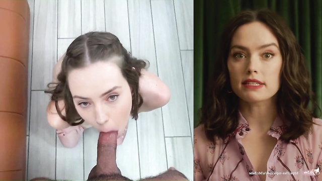 Petite brunette Daisy Ridley swallows huge cock whole - face swap [PREMIUM]