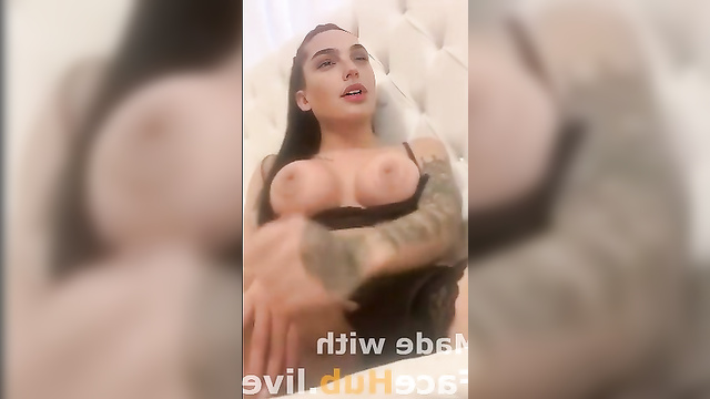 Horny Gal Gadot squirting hot cum after jerking off