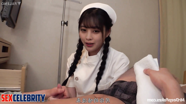 Kanna Hashimoto played with dick and nipples patient - 橋本 環奈 セックスシーン