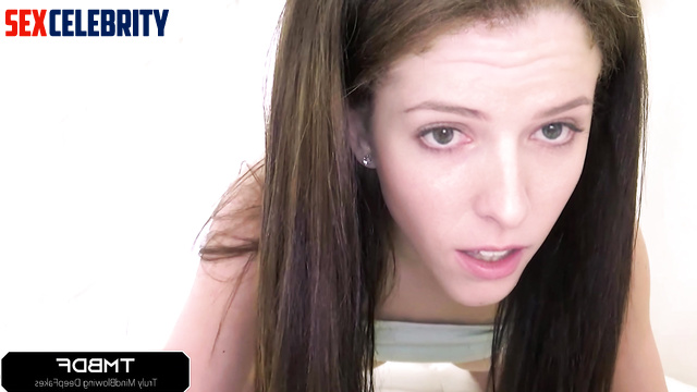 Fake brunette Anna Kendrick using vibrator during hot fuck [PREMIUM]