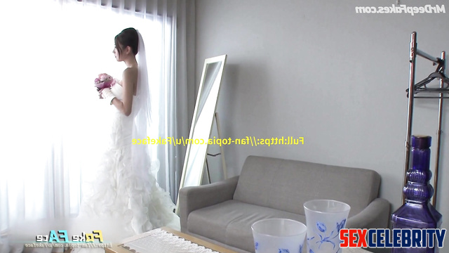 Sexy bride - fake Jiang Shuying (江疏影 性别) fucked hard before wedding