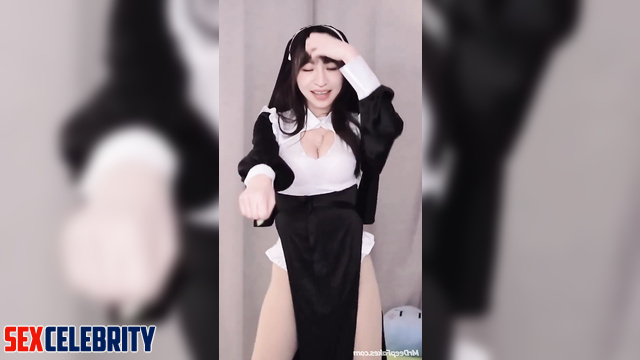 Deepfake, erotic dance of a lustful nun - Cyndi Wang (王心凌 假色情片)