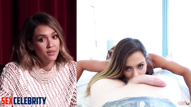 AI porn / Jessica Alba sucking dick before having passionate sex [PREMIUM]