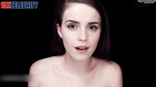 Hot whore Emma Watson wants to fuck and tells about it, sex tape