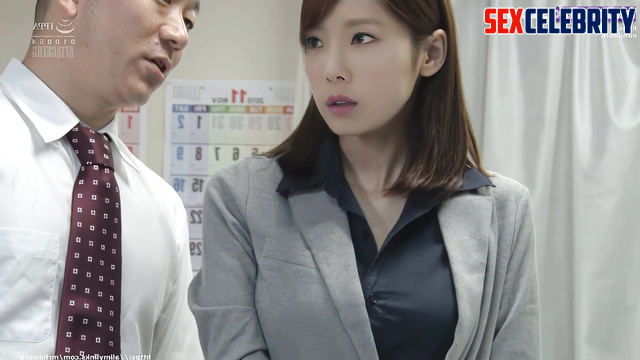 Taeyeon (태연) got horny & fucked in the office / SNSD 소녀시대가짜 연예인 포르노