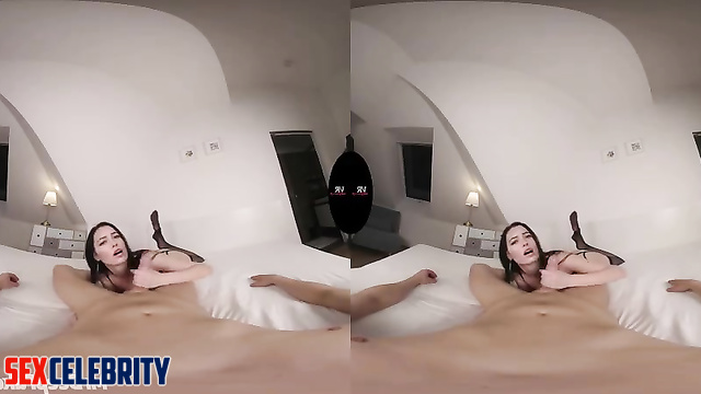 Fast handjob by sexy brunetty Jessica Biel - deepfake pov porn