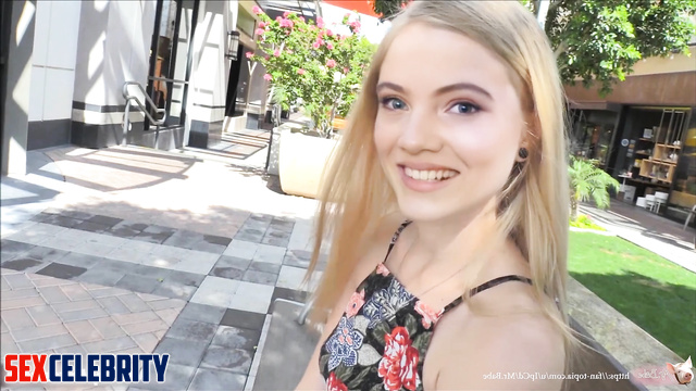 Freya Allan shows off her pussy in public - real fakes