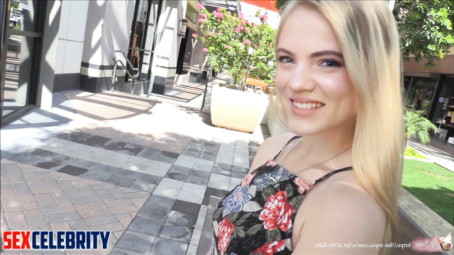 Freya Allan shows off her pussy in public - real fakes