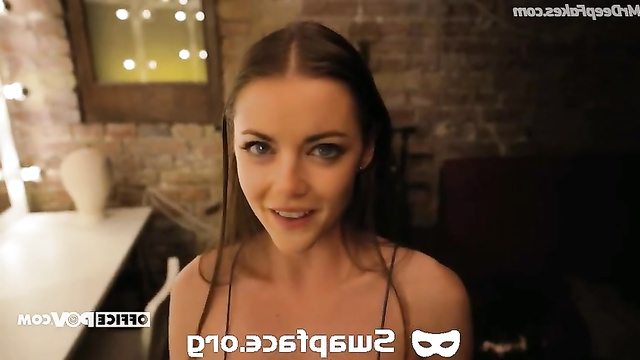 Sexy slut Emma Stone fucks right in the bar - fakeapp