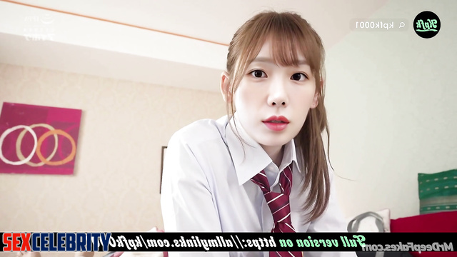 Good school bitch Taeyeon is waiting for your cock, fakeapp (태연 얼굴 교환)