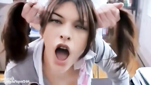 Milla Jovovich - rough doggystyle fuck with cute schoolgirl /fakes