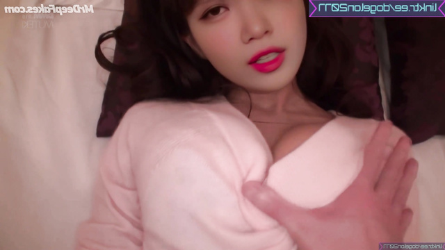 Chaewon [채원 아이즈원 르세라핌] Korean babe plays with his dick - pov porn