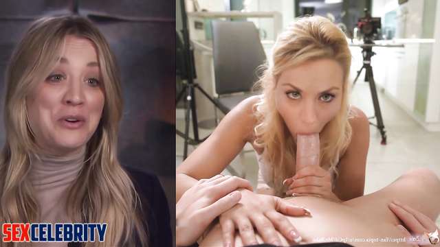 Sexy blonde Kaley Cuoco convinced into anal sex (POV deepfake)