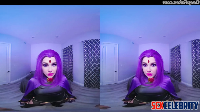 Hot VR deepfake with busty witch Millie Bobby Brown