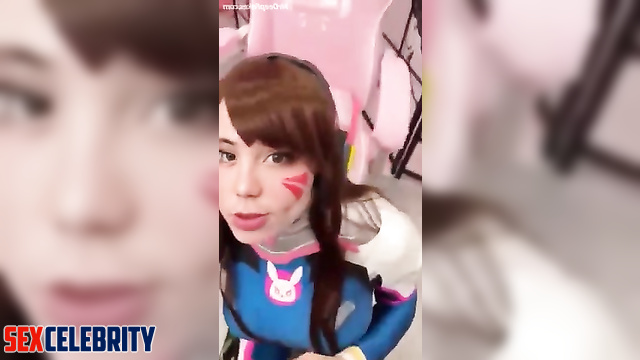 AI anime cosplayer ASMR BlueKatie gets creampied in her mouth