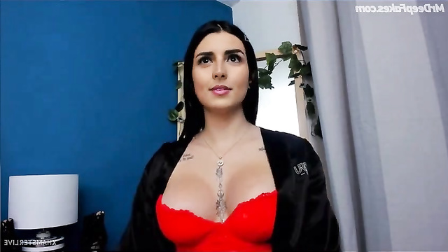 Busty bitch Claudia Palacios dreams about sex - face swap