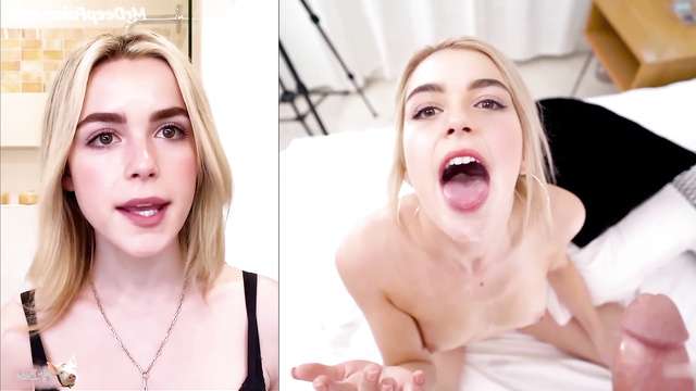 Kiernan Shipka after fucking got cum in mouth - fake porn