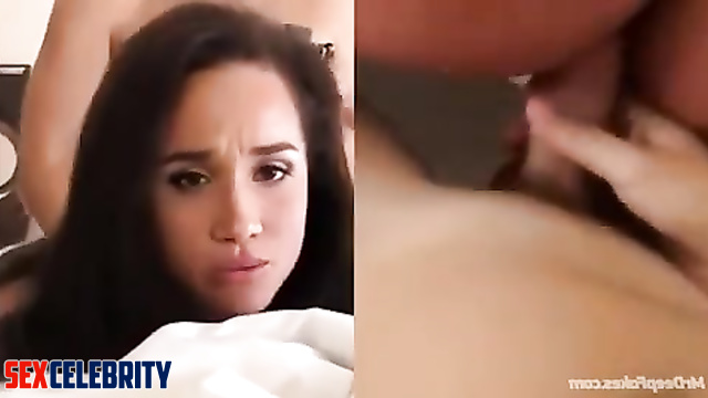 Naked Meghan Markle cheats on her prince with a stranger