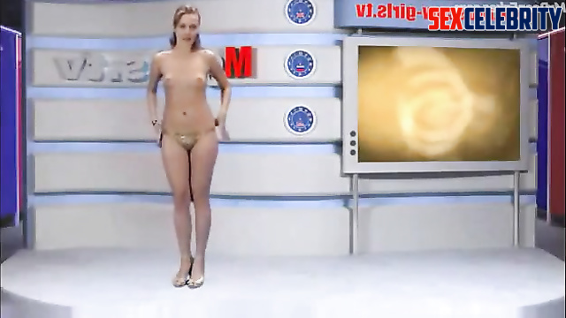 Adult Yekaterina Grinchevskaya undresses during live broadcast