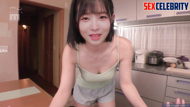 레이 아이브 slutty brunette enjoys fingering with lover [real fake] Rei