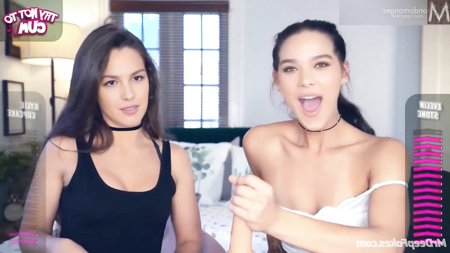 Hailee Steinfeld & Olivia Rodrigo:- jerk off instructions [deepfake]