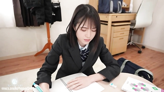 Smart schoolgirl fucked with teacher - fake Ju Jingyi (鞠婧祎 充满激情的性爱)