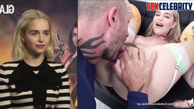 Busty blonde fucks with blacks - Emilia Clarke hot adult video