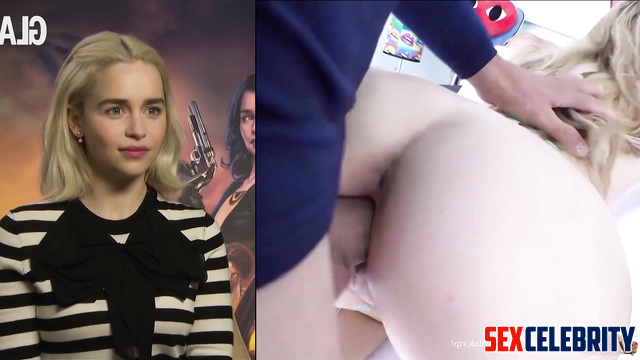 Tiny blonde loves interracial fuck - Emilia Clarke anal celebrity sex