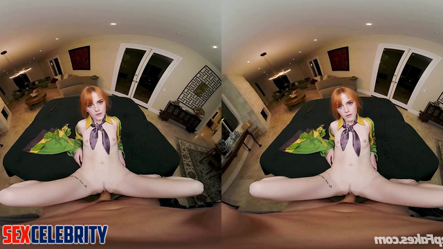 Pov porn with red-haired beauty Emma Watson - face swap