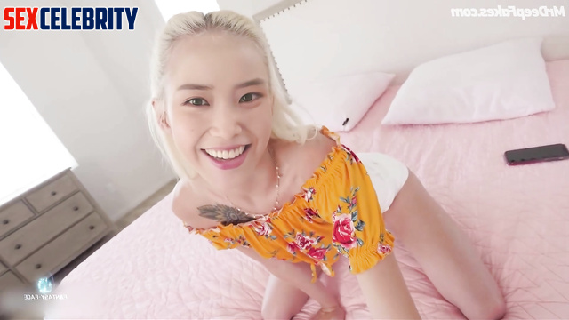 Lustful blonde impaled on a huge dick - IU (이지은 딥페이크) fake