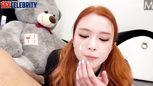 Redhead slut gets cock in mouth to the fullest - Sana (사나 트와이스) ai