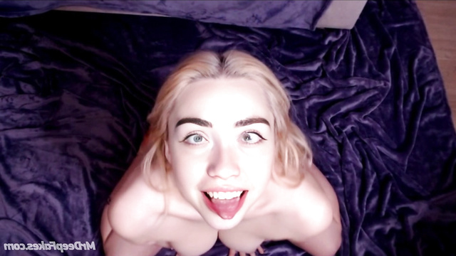 Sexy deepfake blonde Hillary Clinton shows us ahegao