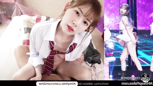 Sakura (사쿠라 르세라핌 아이즈원) ready for anything the producer says - fake pmv