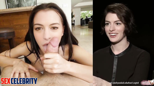 Sexy oily brunette doesn't want to get off your dick (Anne Hathaway AI)