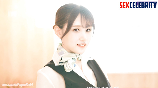 Stewardess served a client after the flight / fake Mina (미나 트와이스)