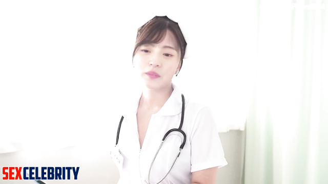 Slutty nurse Endo Sakura rubs dick on her tits, fakeapp (遠藤 さくら 人工知能)